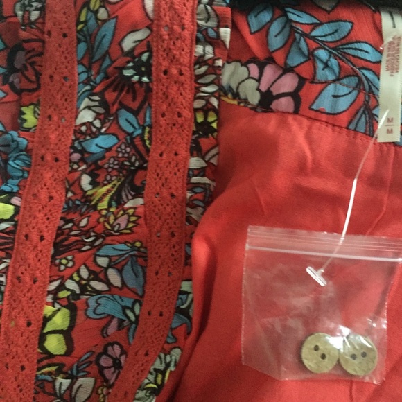 Free People Cassis Printed Chiffon Dress Fairy Bohemian Whimsical Romantic - Picture 11 of 15